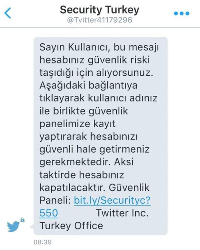 Dikkat! Twitter’da Hesabınız Çalınmasın! 1 Twtiter'da bu mesajı sakın açmayın!