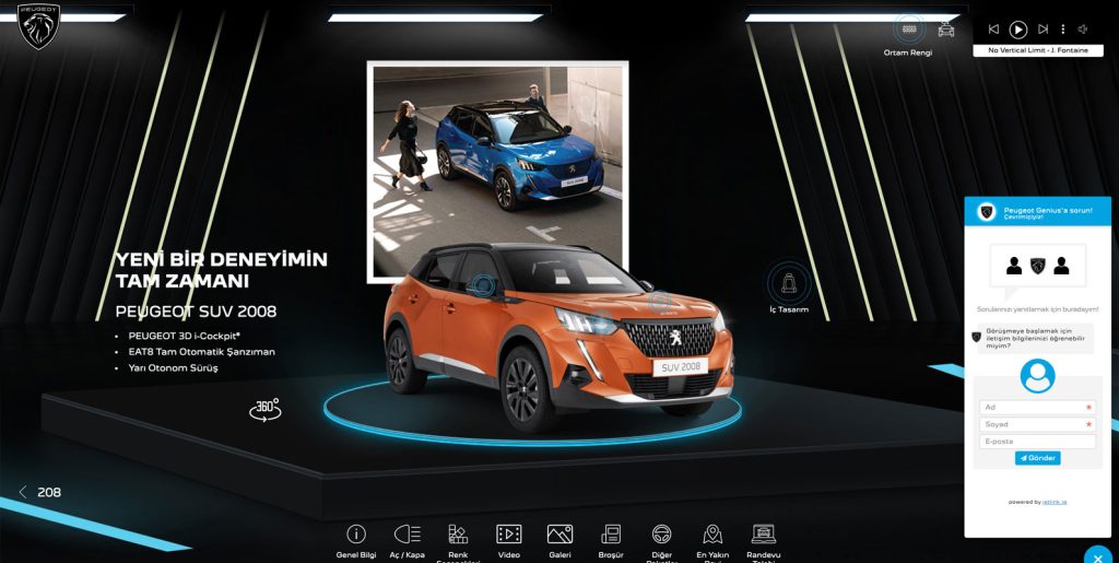 Peugeot'nun online showroomu açıldı