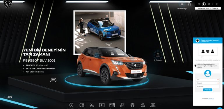 Peugeot'nun online showroomu açıldı 1 Peugeot'nun online showroomu açıldı