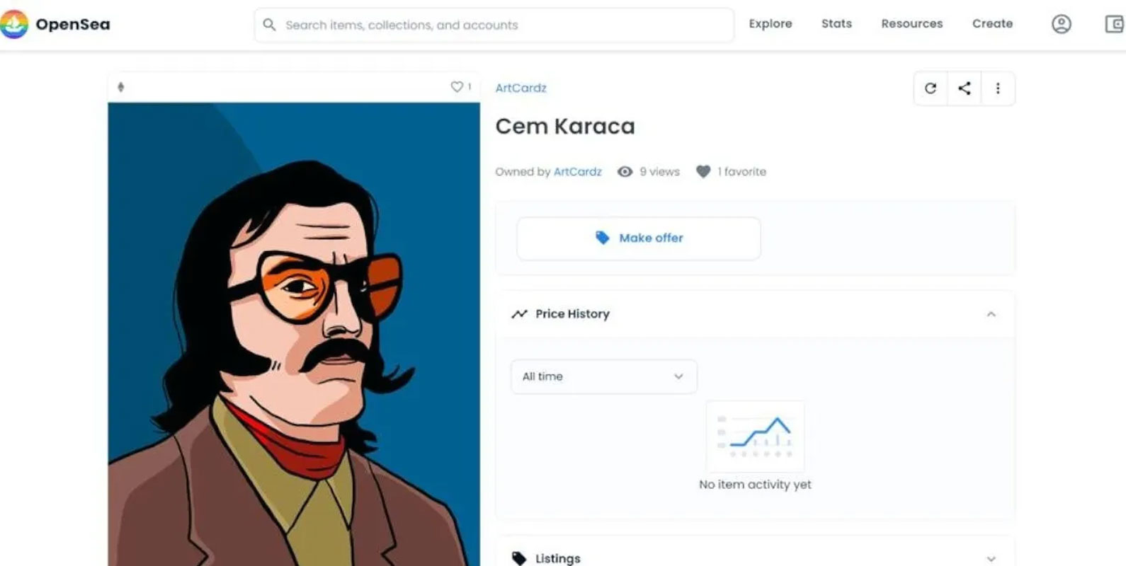“Open Sea”de satılan Cem Karaca’nın NFT portresine ihtiyati tedbir 3 “Open Sea”de satılan Cem Karaca’nın NFT portresine ihtiyati tedbir