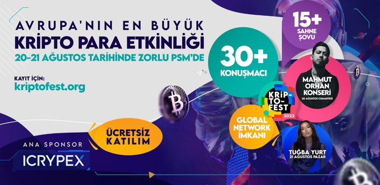 Mahmut Orhan, ICRYPEX, Kripto Fest’te sevenleriyle buluşacak! 1 Mahmut Orhan, ICRYPEX, Kripto Fest’te sevenleriyle buluşacak!