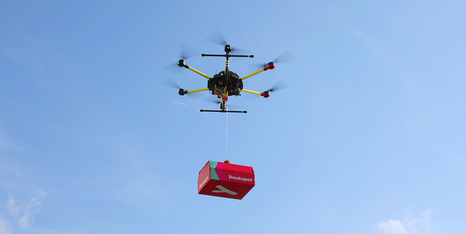 Yemeksepeti, drone ile ilk teslimatını gerçekleştirdi 1 Yemeksepeti Drone ile Yemek Teslimatı