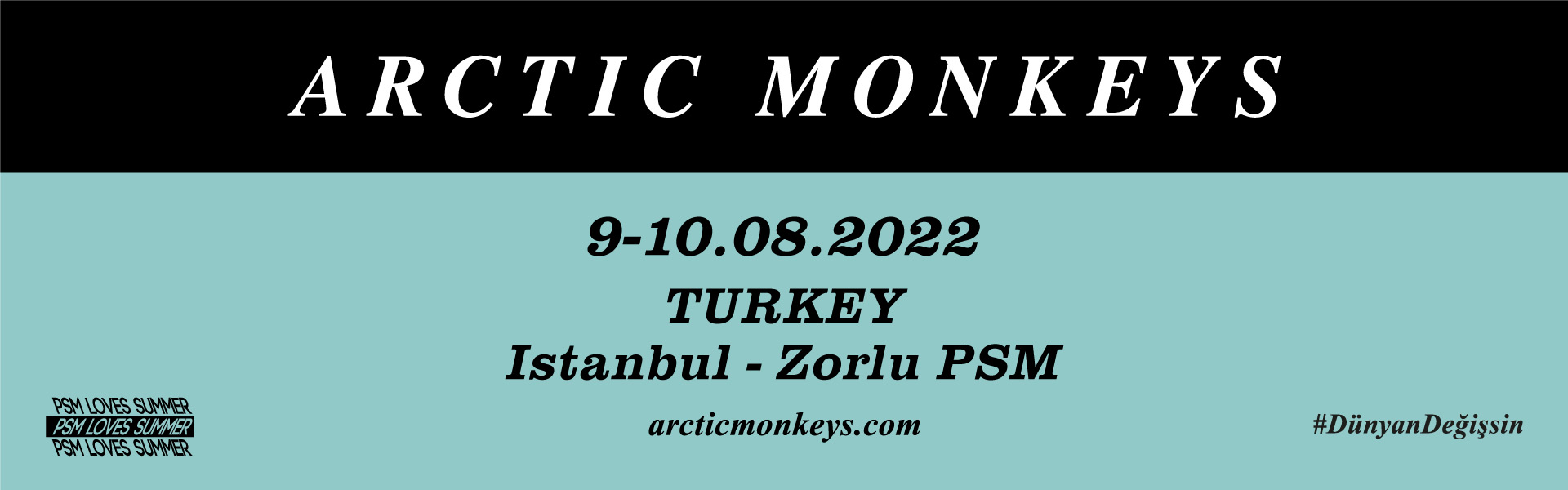Arctic Monkeys, Zorlu PSM Turkcell Sahnesi’nde müzikseverlerle buluşacak 1 Zorlu PSM - Arctic Monkeys Afiş