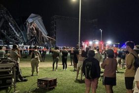 Tarkan konseri için hazırlanan sahne çöktü