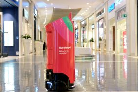 Yemeksepeti robotları AVM’de teslimata başladı 6 Yemeksepeti teslimat robotu YEBO