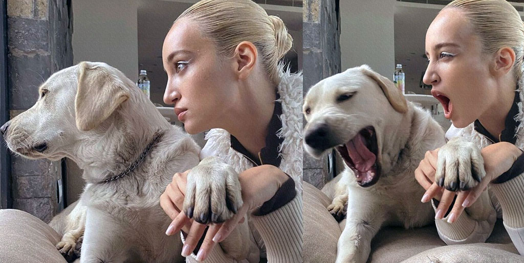 Melisa Tapan ve köpeği