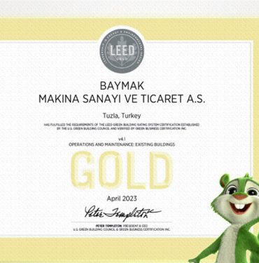Baymak, LEED Altın Sertifikası