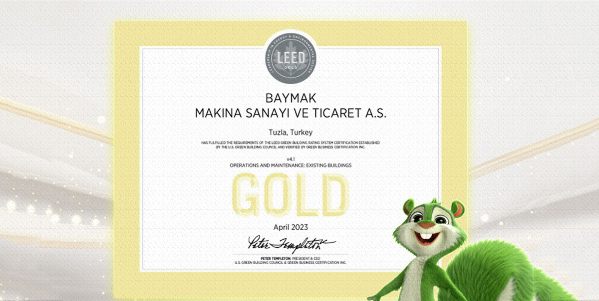 Baymak, LEED Altın Sertifika ile Sürdürülebilirliğe Katkısını Belgeledi 2 Baymak, LEED Altın Sertifikası