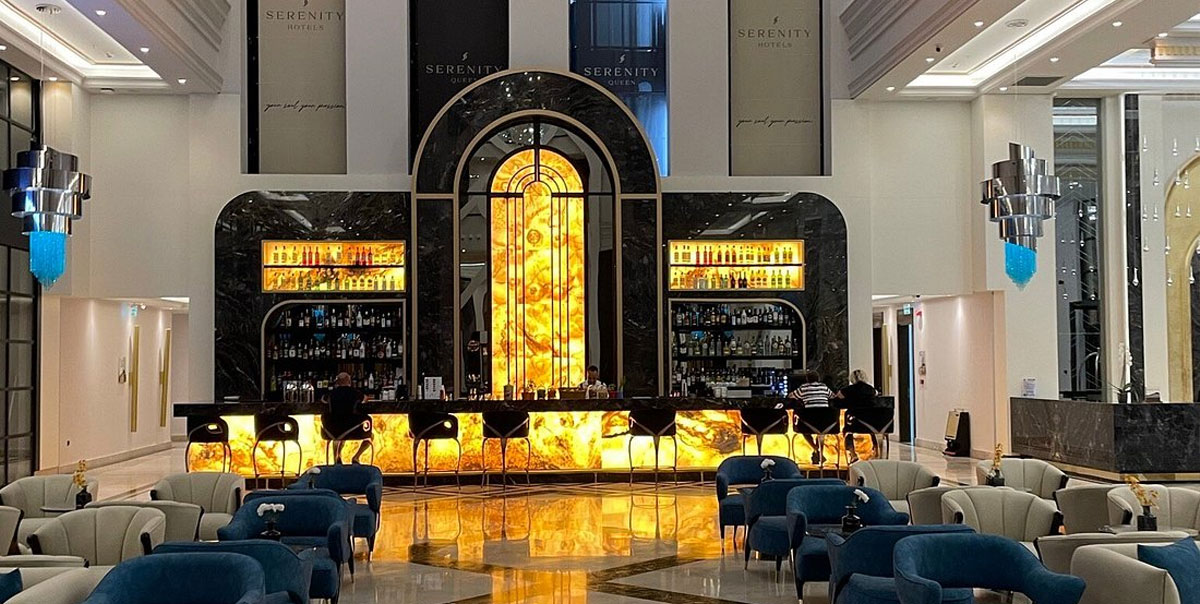 Serenity Queen Hotel Alanya: Yeni Tatil Cennetimiz 1 Serenity Queen Hotel Alanya, Lobi Mimarisi