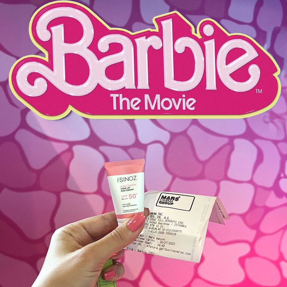 Barbie Filmi Heyecanına Pembe Dokunuş: Sinoz'dan Pink Touch Güneş Kremi Sürprizi! 1 Barbie Pink Touch