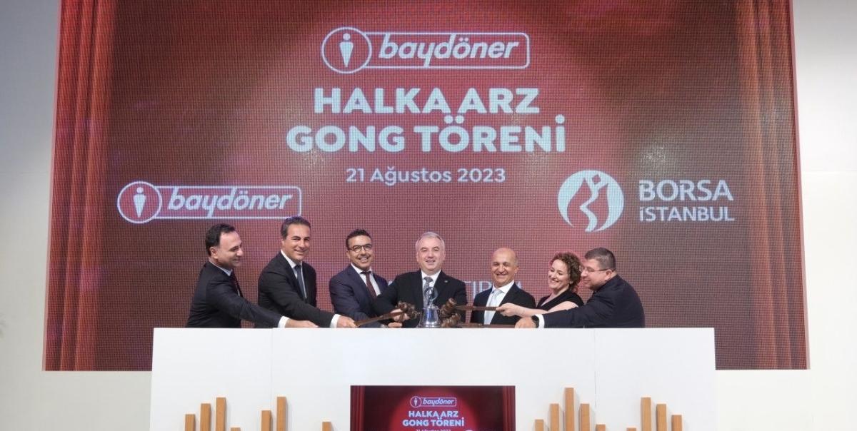 Baydöner, Borsa İstanbul'da Gong Töreniyle İşlem Görmeye Başladı! 2 Baydöner Borsa İstanbul halka Arz