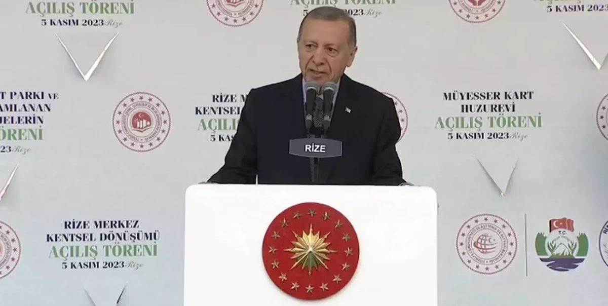 Rize Kentsel Dönüşüm Açılışında Erdoğan'dan Kritik Mesajlar 2 Recep Tayyip Erdoğan, Rize Kentsel Dönüşüm Açılışında