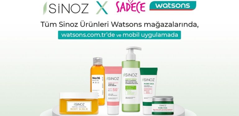 Sinoz Kozmetik Ürünleri Artık Watsons’a Özel! 1 Sinoz Kozmetik, Watsons