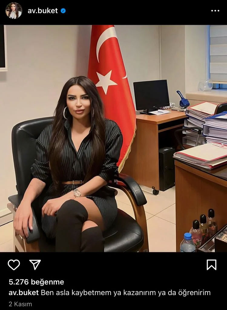 Avukat Tekışık'ın Pozları Savcıyı Yaktı! Görev Yeri Değiştirildi 1 Av. Buket Tekışık Instagram paylaşımı