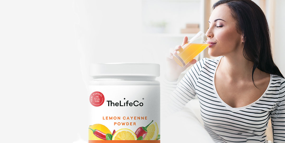 Bağırsak Sağlığınızı Destekleyin ve Metabolizmanızı Hızlandırın! 2 TheLifeCo Limonlu Acı Biberli İçecek Tozu!