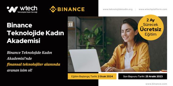 Binance ve Wtech’ten Kadınları Güçlendirecek Eğitim Programı: Teknolojide Kadın Akademisi