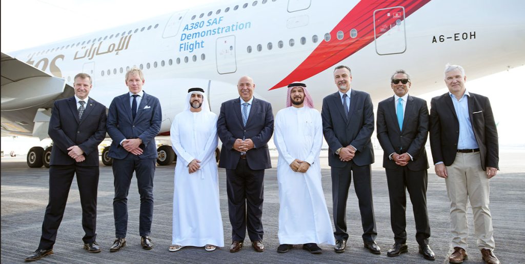Emirates, Sürdürülebilir yakıt ile uçuş.