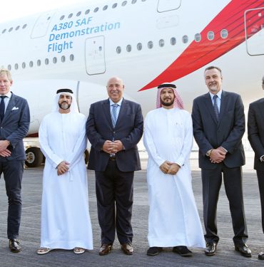 Emirates, Dünyanın İlk %100 Sürdürülebilir Havacılık Yakıtı ile A380 Gösteri Uçuşunu Gerçekleştirdi 7 Emirates, Sürdürülebilir yakıt ile uçuş.
