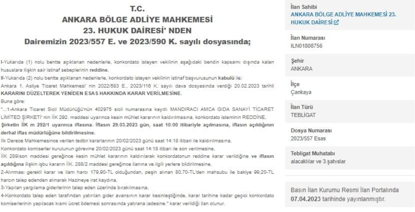 Türkiye'nin Ünlü Gıda Şirketi Mandıracı Amca İflas Etti 1 Mandıracı Amca Kokondato