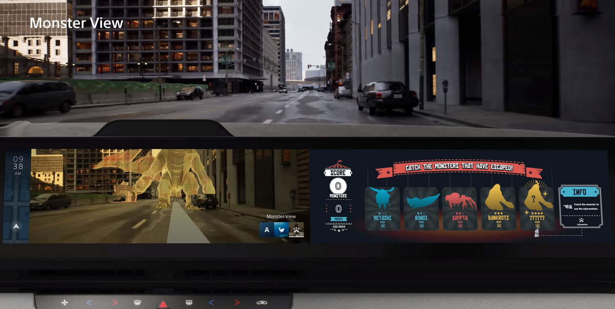 Sony'nin Elektrikli Otomobili Afeela'dan İki Garip Teknolojik Özellik 2 Sony Afeela Monster View