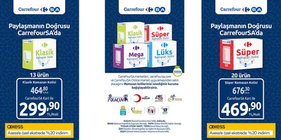 CarrefourSA’dan Ramazan Ayına Özel Avantajlı Koliler