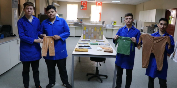 Çerkezköy Tekstil Lisesi Öğrencilerinden Çevre Dostu Doğal Boya Projesi