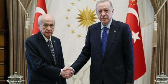 Cumhurbaşkanı Erdoğan ve MHP Genel Başkanı Bahçeli Beştepe’de Görüştü
