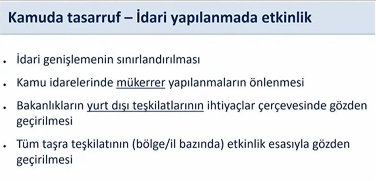 Cumhurbaşkanlığı Külliyesi'nde Kamuda Tasarruf ve Verimlilik Paketi Açıklandı 1 Cumhurbaşkanlığı Külliyesi'nde Kamuda Tasarruf ve Verimlilik Paketi Açıklandı