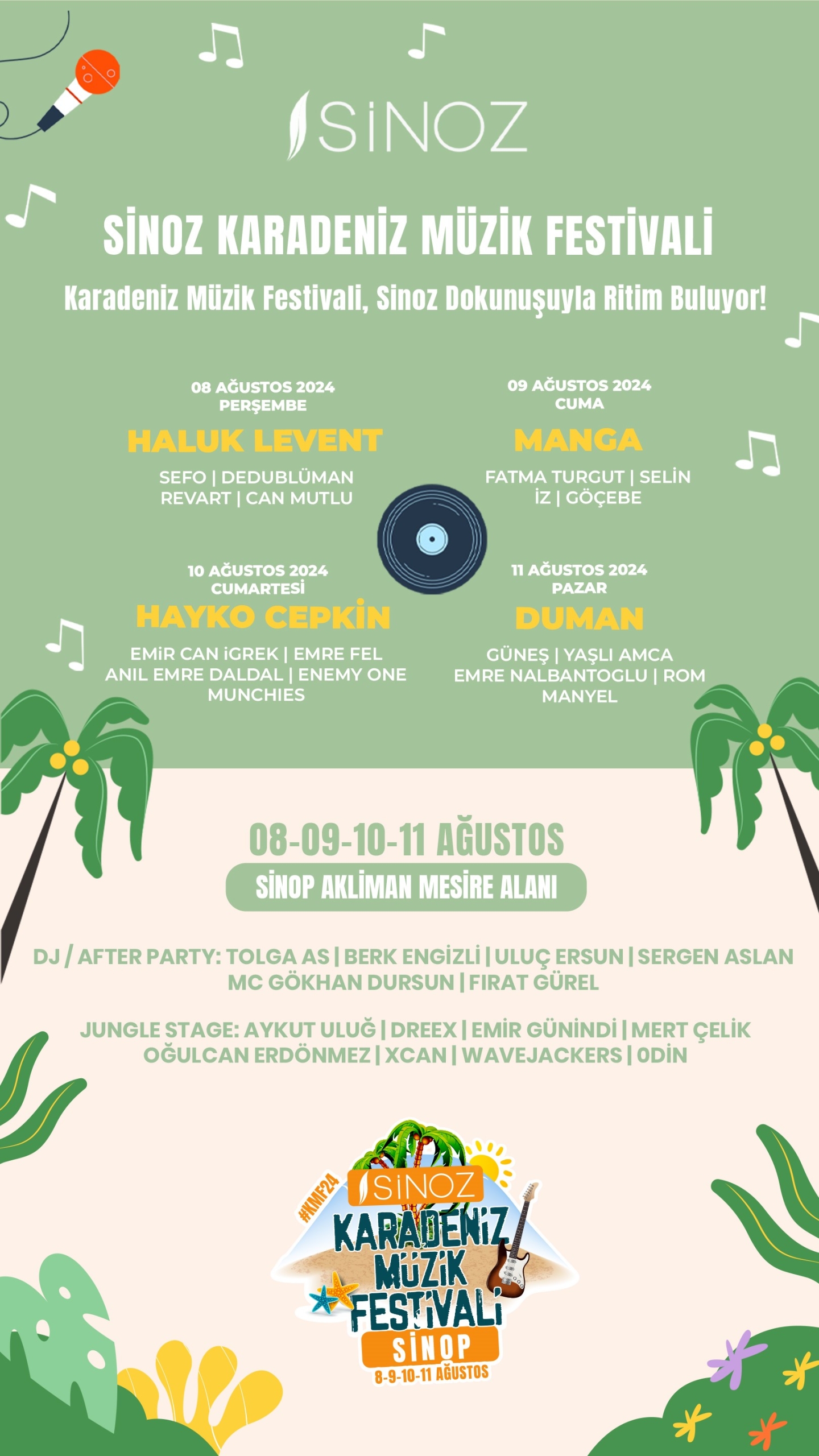 Sinoz Karadeniz Müzik Festivali Ünlü Sanatçıları Konuk Ediyor 1 Karadeniz Müzik Festivali