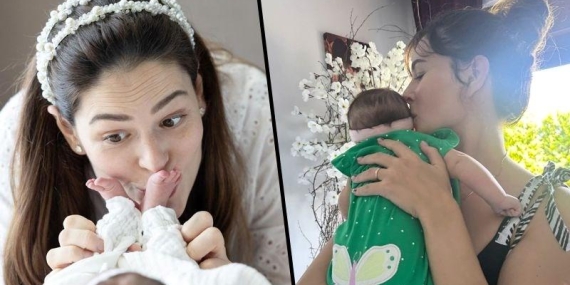 Berk Oktay ve Yıldız Çağrı Atiksoy’un Bebekleri Mire Milena ile Mutluluğu