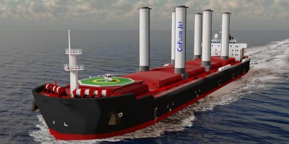 CoFlow Jet: Kargo Gemilerinde Yenilikçi Silindir Yelkenler ile Yakıt Tasarrufu