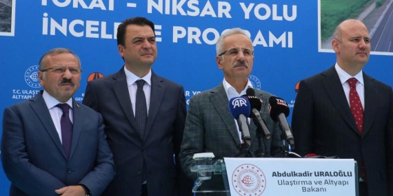 Uraloğlu, Tokat-Niksar Kara Yolu Şantiyesini Ziyaret Etti
