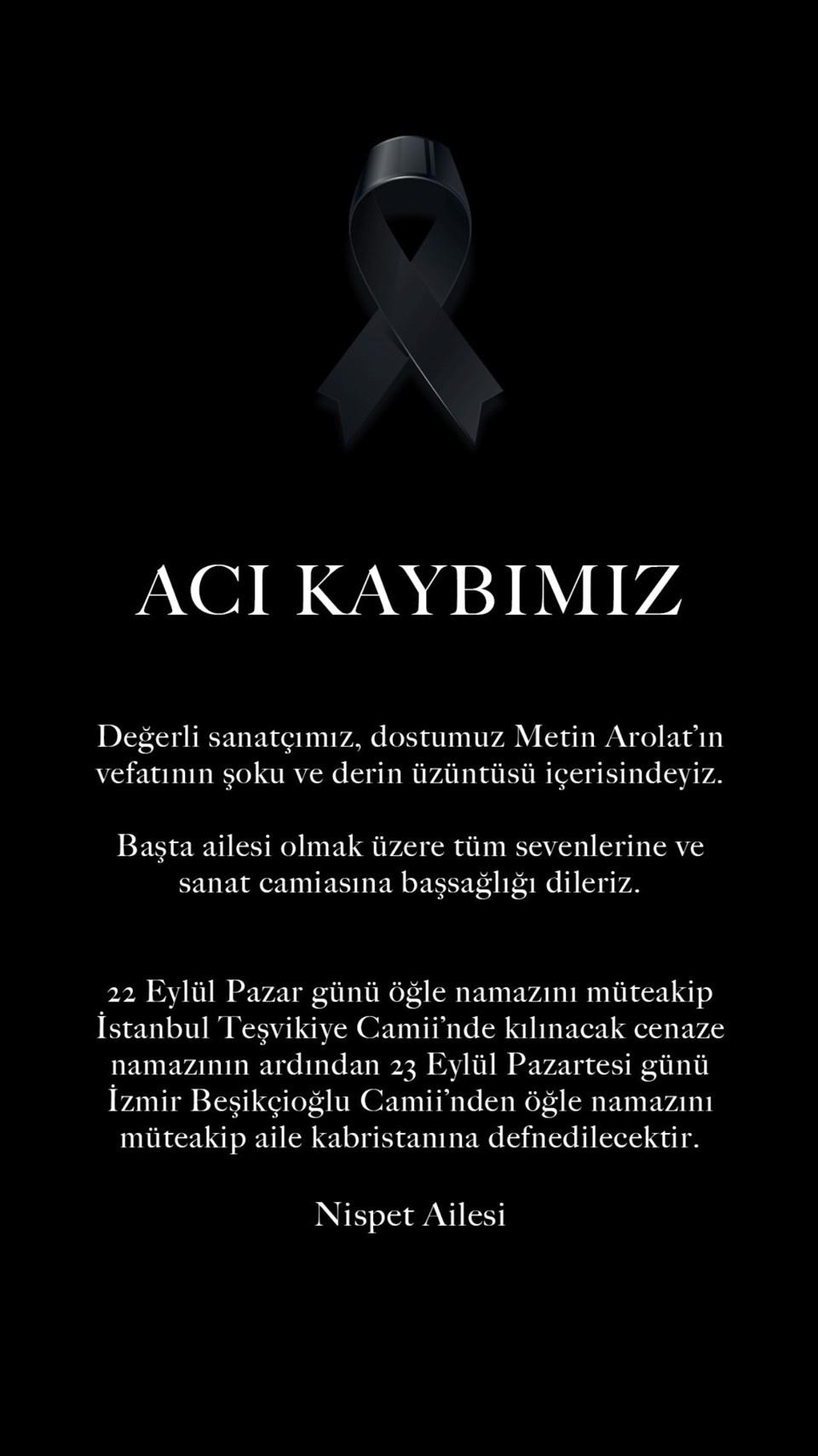 Metin Arolat’ın Cenaze Töreninde Şok Eden Detaylar! Bu Gelişmeler Herkesin Dikkatini Çekecek! 1 Metin Arolat'ın Vefatı ve Cenaze Töreni