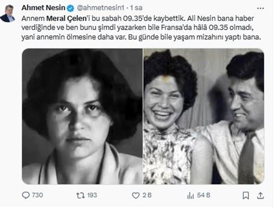 Aziz Nesin'in Eşinin Hayat Hikayesi: Meral Çelen'in Ölümü ve Sırlarla Dolu Geçmişi! 1 Meral Çelen'in Vefatı