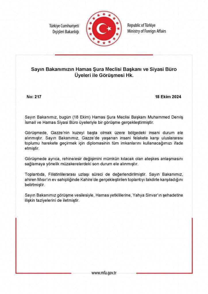 Hakan Fidan'ın Hamas Heyeti ile Görüşmesinde Gizli Ahmet Cevat Paşa Ayrıntısı 1 Dışişleri Bakanı Hakan Fidan ve Hamas Liderleriyle Görüşme