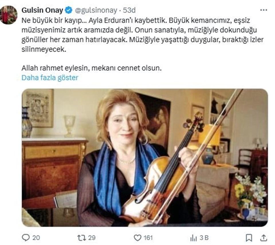 Dünyaca Ünlü Keman Sanatçısı Ayla Erduran'ın Hayatına Dair Bilinmeyen Gerçekler: Onun Ardında Bıraktığı Miras! 1 Ayla Erduran’ın Vefatı ve Anısı