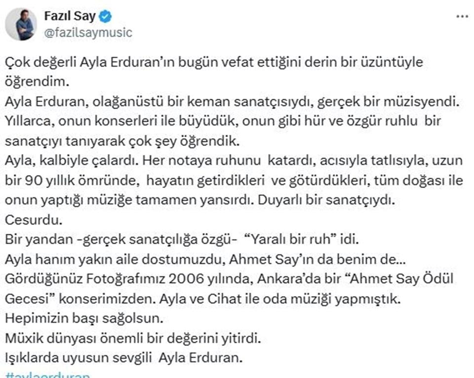 Dünyaca Ünlü Keman Sanatçısı Ayla Erduran'ın Hayatına Dair Bilinmeyen Gerçekler: Onun Ardında Bıraktığı Miras! 2 Ayla Erduran Kimdir?