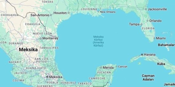 Google, Haritalarında Meksika Körfezi’ni Amerika Körfezi Olarak Yeniden Adlandırmaya Başladı! Küresel Değişimin Sesi!