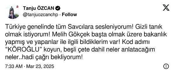 Ekrem İmamoğlu’nun Tutuklanmasına Siyasilerden Tepki Yağdı 2 Tanju Özcan İmamoğlu tepkisi