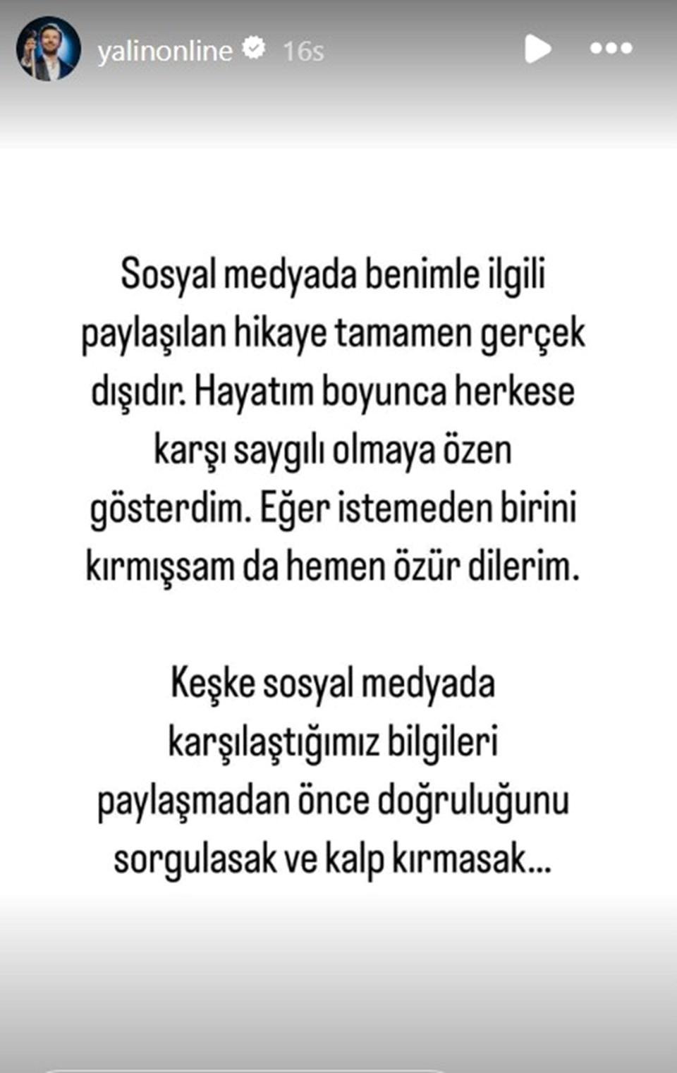 Şarkıcı Yalından Hakkındaki İddialara Yanıt: Tamamen Gerçek Dışı 1 Yalın Hakkında Ortaya Atılan Çarpıcı İddia