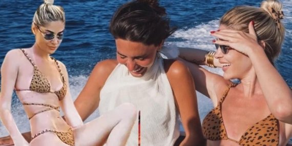 Melis Sütşurup Bodrum’da görüntülendi, leopar desenli bikinisiyle dikkatleri üzerine çekti