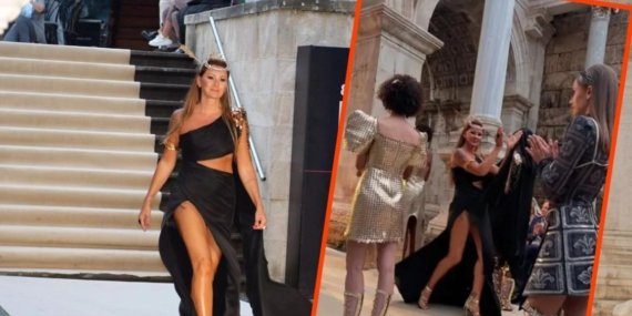Pınar Altuğ 10 yıl aradan sonra podyuma döndü ve Hadrian Kapısı’nda büyüledi