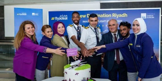 Sabiha Gökçen Havalimanı Flyadeal’ın ilk Riyad uçuşunu karşıladı 