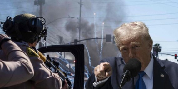 Trump’tan Los Angeles mesajı: “Tükürürlerse vurun, sert vurun!”