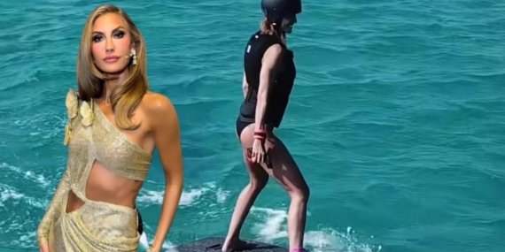 Çağla Şıkel Jetsurf’te Şov Yaptı! Düşe Kalka Başladı, Alkışlarla Devam Etti