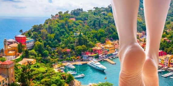 Portofino sokaklarında çıplak ayakla gezene ağır ceza geliyor
