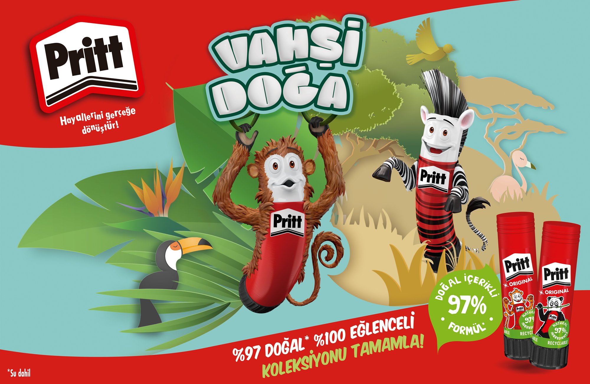 Okul Heyecanı Başladı! Pritt'ten Çocuklara Vahşi Doğa Sürprizi 3 Pritt Vahşi Doğa (1)