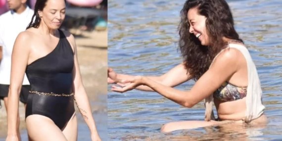 Azra Akın 43 Yaşında ve Estetiğim Yok Dedi Plajda Yoğun İlgi Gördü