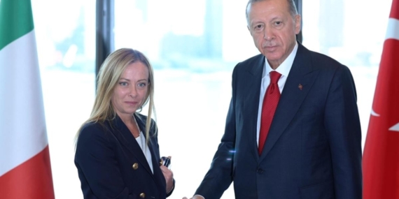 Cumhurbaşkanı Erdoğan Meloni ile görüştü